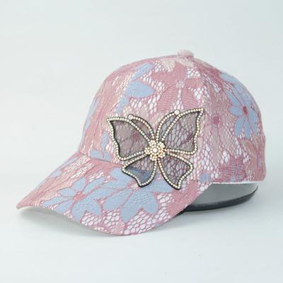 Berretto estivo traspirante in rete con becco d'anatra, berretto da baseball con stampa a farfalla personalizzata, berretto alla moda in rete per donna