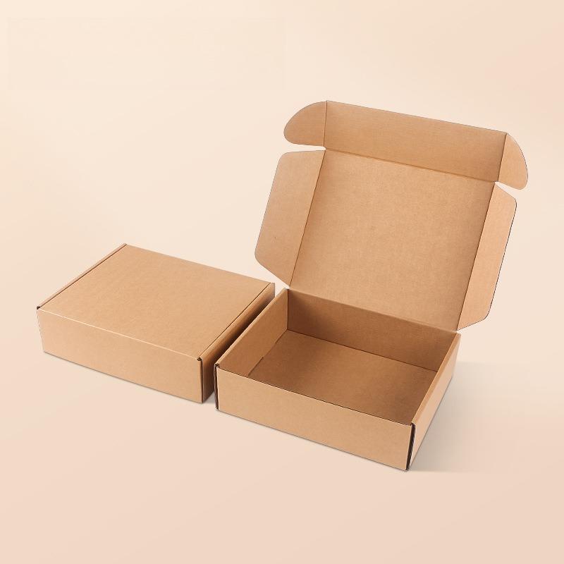 Three Layer Thickened Flat Airplane Box Clothing Packaging Boxs Kraft Paper Packaging Boxs Corrugated Box Mailers Brown Cardboard Shipping Case