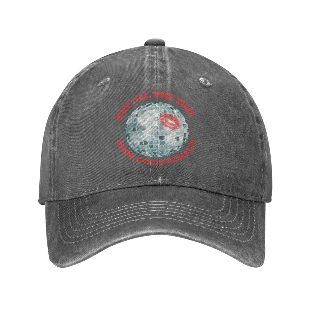 Harrys Styles Kiss All The Time Disco Occasionally Baseball Caps Vintage Distressed Washed Snapback Hat Outdoor Fit Caps Hat