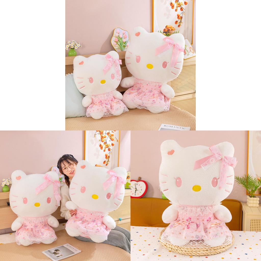 Peluche di Hello Kitty per Bambine con Tessuto Morbido a Pelo Corto e Design Coccoloso