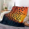 1pc Soft Flannel Throw Blanket with Vibrant Bird Sunset Design - 100% Polyester, All-Season Cozy Gift for Family & Friends, Mach