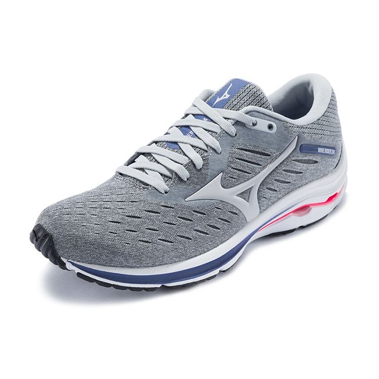 Mizuno Rider 24 Round Toe Lace-Up Fabric Shock Absorption Wear-Resistant Breathable Supportive Rebound Low-Top Running Shoes J1GD200346