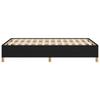 Bed Frame without Mattress Black 120 x 190 cm Fabric