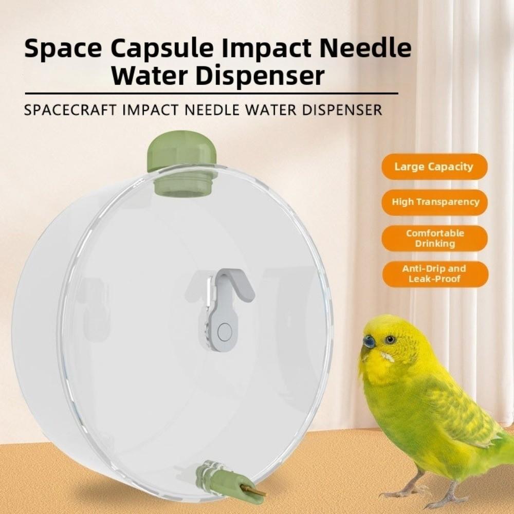 Hangable Birds Water Feeder Transparent Small Pet Water Bottle New Parrot Waterer  for Bird Cage
