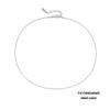 eManco Titanium Steel Round Chain Necklace - Simple European/American Style for Women and Couples, Long Snake Bone Chain, Clavicle Design.