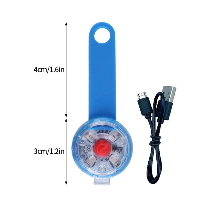 LED Pet Dog Cat Collar Pendant Portable Pet Safety Led Light USB Rechargeable Outdoor Night Walking Dog Collar Accessories
