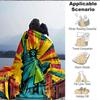 1pc Statue of Liberty Blanket Lightweight Flannel Blanket Throw Blanket For Sofa, Bed, Travel, Camping, Livingroom, Office, Couch