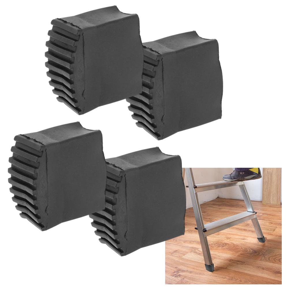 4 Rubber Replacement Feet for Wooden and For Aluminium Ladders Designed To Improve Ladder Balance and Prevent Damage