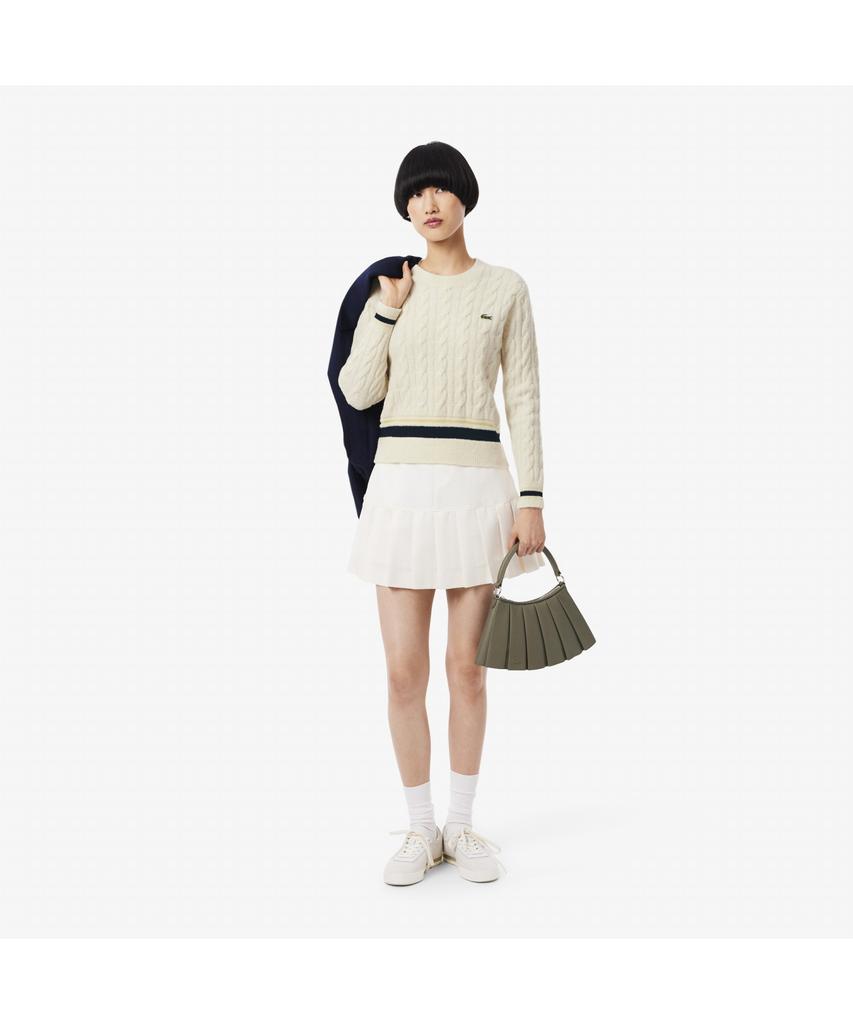 LACOSTE Women'S Tipping Point Cable Sweater Af4159-55N Xfj