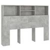 Maison Exclusive - Armoire de tête de lit Gris béton 140x19x103,5 cm