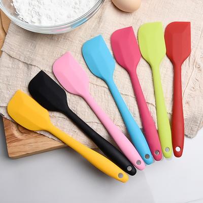 1Pc Food Grade Non Stick Butter Cooking Silicone Spatula Cookie Pastry Scraper Cake Baking Spatula Silicone Spatula Baking Tool Kitchenware