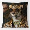 European Art Leopard Hipster Funky Animal Portrait Poster Cushion Covers Pillow Case For Sofa