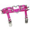 Garters Sexy Rock Pub Punk Garter Belt Rivets Thigh Harness Heart Pu Leather Vintage