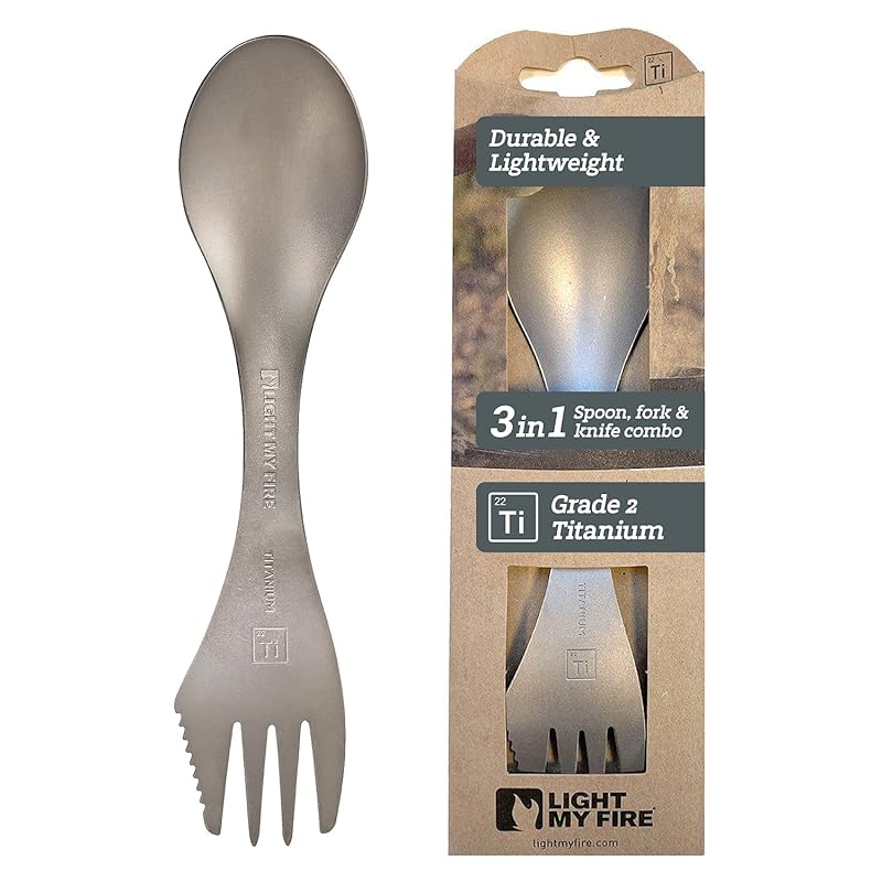 

LIGHT MY FIRE spoke titanium eco Sweden cutlery my fork my spoon outdoor
