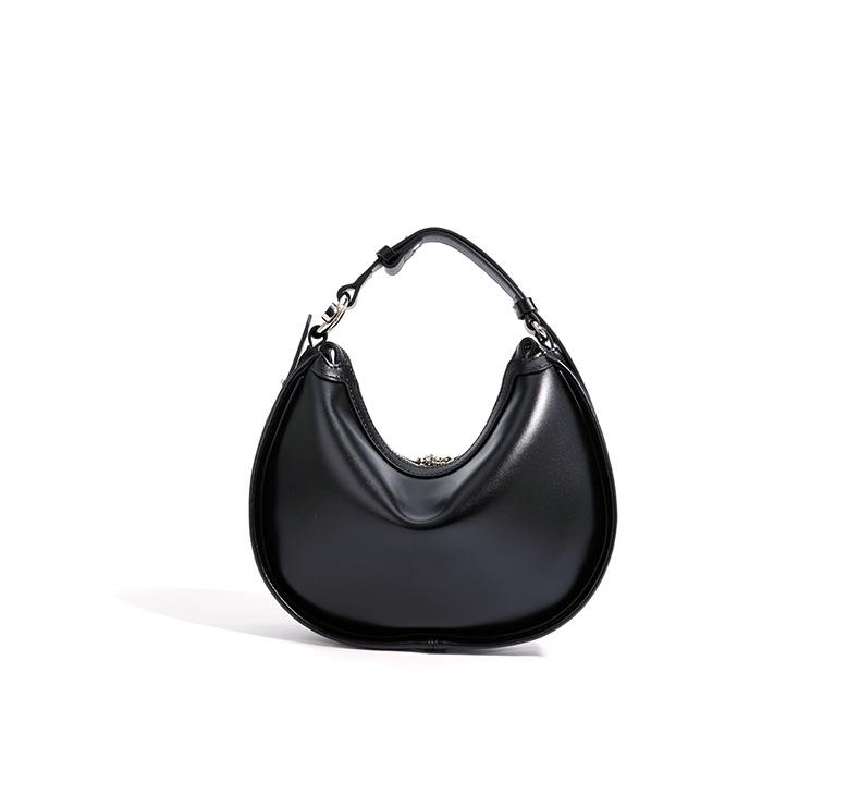 Crescent Crossbody Bag: 2025 Style, Versatile Small Women's Design, High-End Silk Satin Fashion.