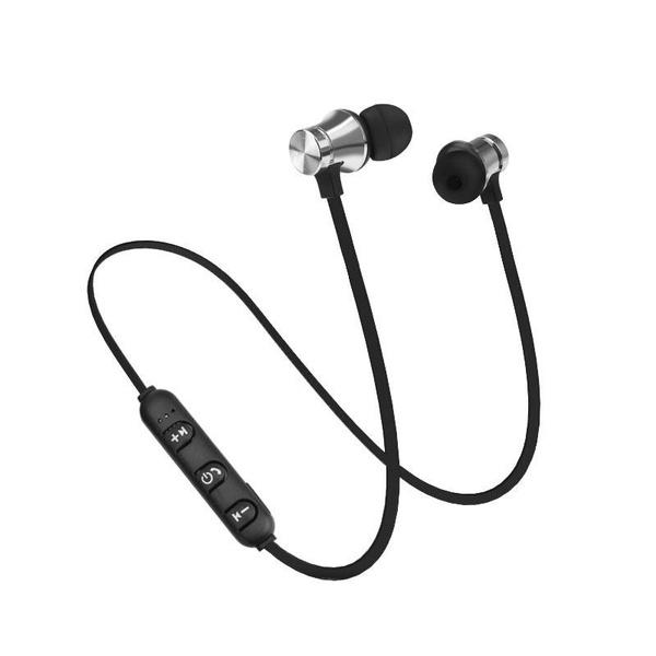 

1PC Metal Sports Bluetooth Headphone SweatProof Earphone Magnetic Earpiece Stereo Wireless Headset for Mobile Phone iPhone MP3 MP4