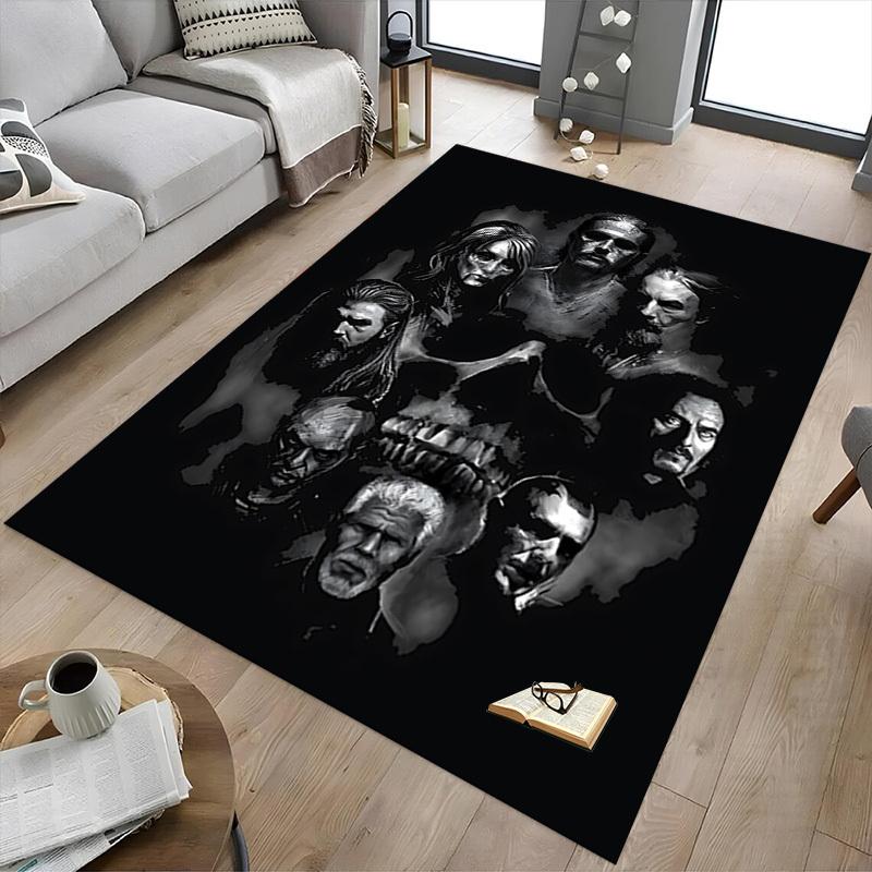 1pc Skull Faces Carpet, Office Rug Outdoor Mat Home Decor Area Carpet Festival
