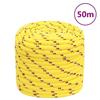 152626 vidaXL Boat Rope Yellow 16 Mm 50 M Polypropylene