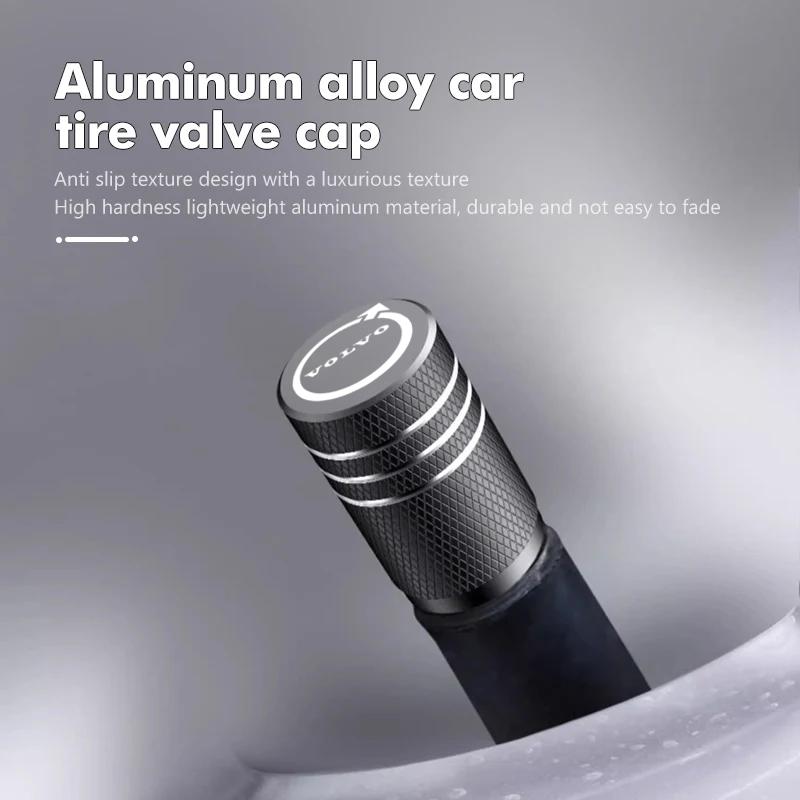 For Volvo V40 S90 olestar AWD XC40 S80 T6 V90 XC90 XC60 V50 S60 V70 V 4Pcs Car Wheel Tire Valve Caps Logo Dust Cover Accessories