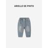 French Arielle De Pinto Girls' Pants Autumn New Style Girls' Three-Color Bow Casual Jeans
