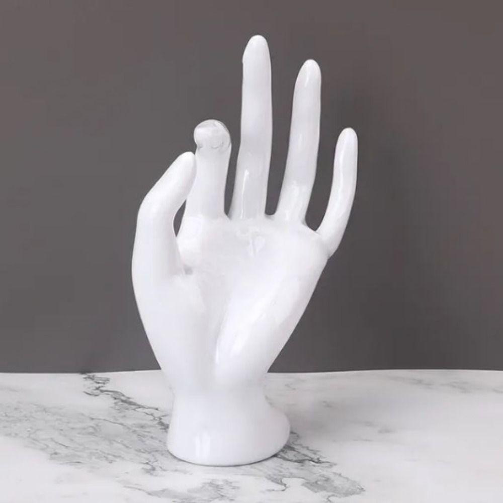 Modell Kunst Schmuckständer Kunststoff OK Hand Modell Requisiten Ring Display Ornamente Schmuckauslage