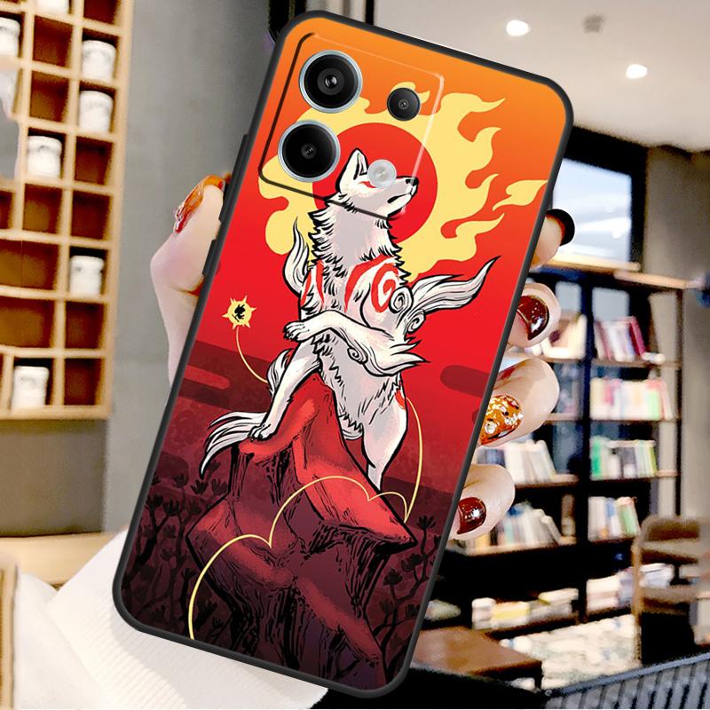 Japanese Style Anime Fox For Xiaomi Redmi Note 14 Pro 9 10 11 12 13 15 Pro Plus Case For Redmi 15 15C 14C 12C 10C 13C