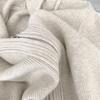 Women's Loose Hooded Knit Cardigan - Thick, Soft Double Zipper Jacket for Spring/Autumn