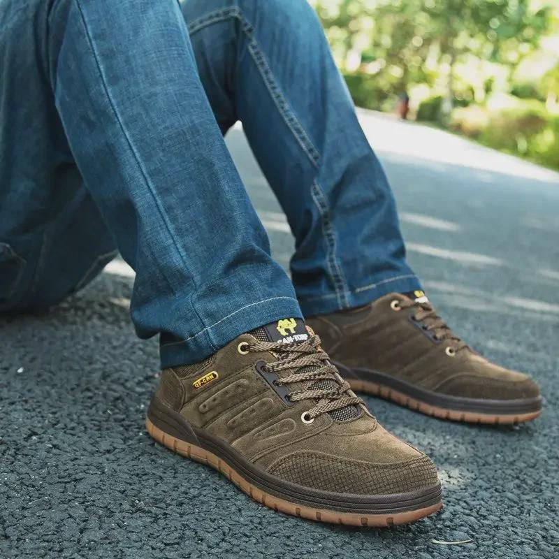 

Men s Large-Size Cross-Border Low-Top Lace-Up Hiking Shoes - Spring/Autumn 2024 40