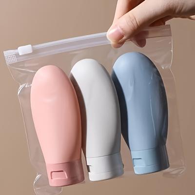 3Pcs Travel Refillable Bottle Set Cosmetic Lotion Shampoo Essentials Cream Bottle Empty Container For Toiletries Tool