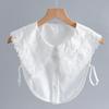 Girls Hollow Out Lapel Fake Collar for Women's Shirt Detachable Collars Half Shirt Top Removable Sweater Shirt False Collar