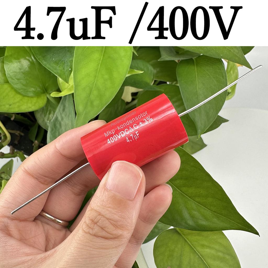 1PC Audiophiler Axial MKP Capacitor Audio 400V 4.7UF/400V 10UF 1.0UF 1.5UF 2.2UF 2.7UF 3.9UF Frequency Dividing CapacitanceGood product