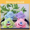 Charming Eyed Three Plush Monster Keychain Cute Backpack Pendant Adorable Gift Toy