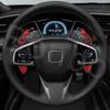 Red Sports Aluminum Steering Wheel Paddle Shifter Extension Cover Trim Interior Accessories For Honda Accord Civic Ight CR-V