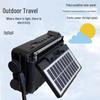 Solar-Powered Bluetooth Speaker with FM Radio, Card Slot, USB, and Multi-band Antenna