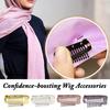 5Pcs Wig Clip with Safety Pin 10-Teeth Hair Extension Snap Clip Heavy Duty Metal Invisible Wig Securing Comb Chunni Dupatta Setting Clip