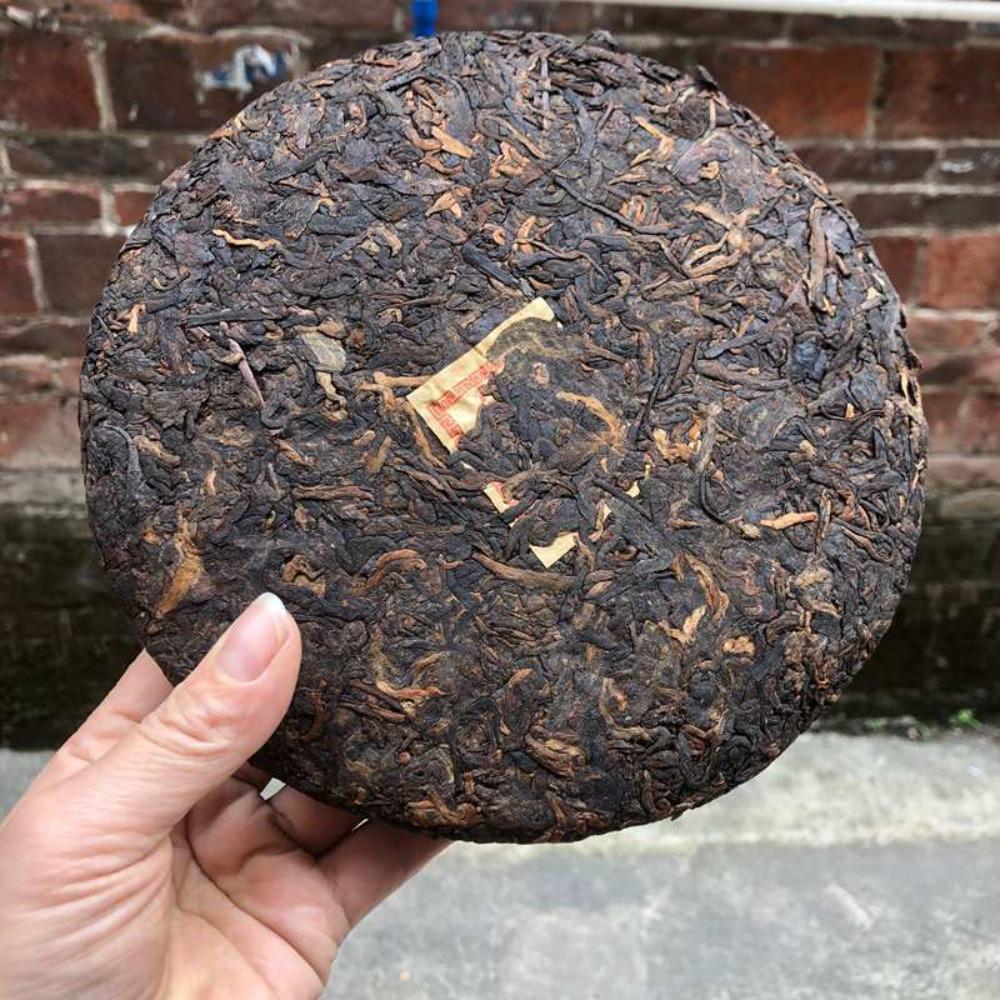 Natural Herbal Energy Pu-erh Ripe Tea Cake 1998 Vintage Aged 357g
