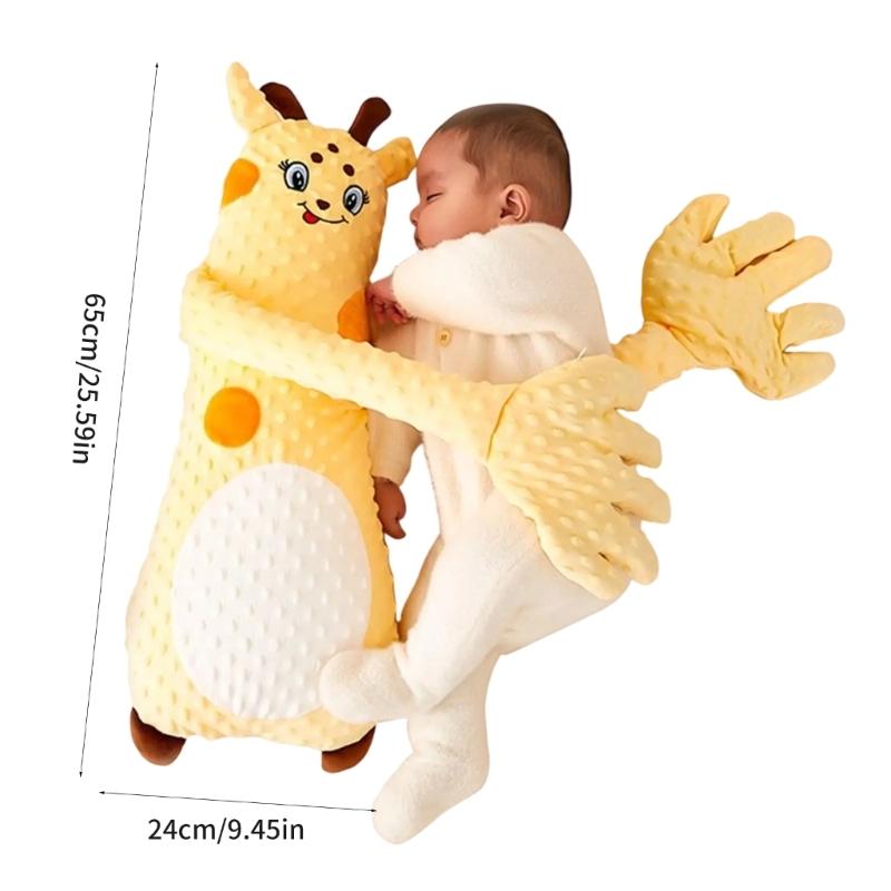 Infant Sleeping Comforter Soft & Breathable Cartoon Pacify Hand Soother with Automatic Beating for Better Sleep Quality
