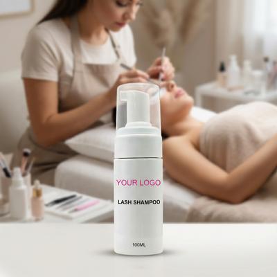 Vegan Whipped Cream Eyelash Bath Shampoo Mild Lash&Brow Cleanser Beauty Tool Flower Tear-Free Eyelash Extension