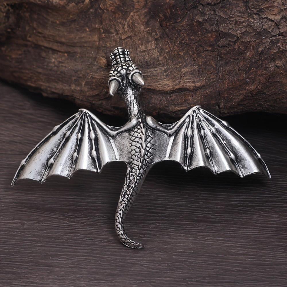 Vintage Flying Dragon Hair Clip Elegant Retro Spring Clip Viking Dragon Hairpin Valentine's Day