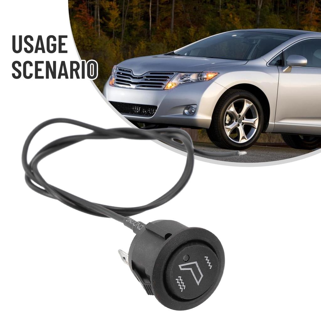 Heater Switch Seats Switch Rocker Hi/Low Off Round Heated 12V 1Pc