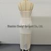 3D Häkel Maxikleid mit hohem Schlitz, Spaghetti-Trägern und Cut-Outs