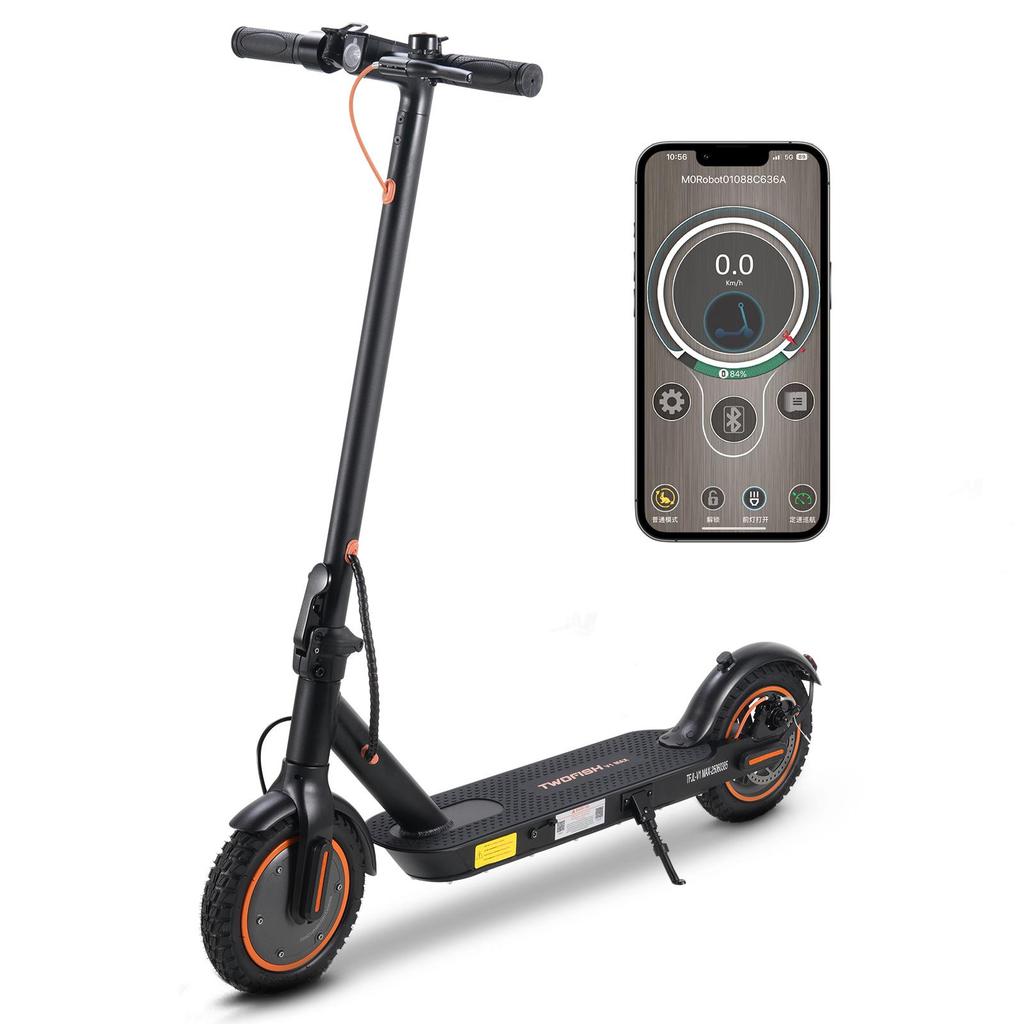 TwoFish V1Max City Convenient Electric Scooter 350W Motor 36V10.4Ah Battery 28 Km/h Top Speed 100KG Load Outdoor Riding E-Scooter