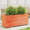 VidaXL Planter Wax Brown 110x40x49.5 Cm Solid Pine Wood, Outdoor Planter, Flower Box, Plant Box, 847380
