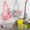 Adjustable Snap-On Faucet Sink Storage Basket for Sponges and Draining