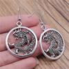 Streetwear New Arrival Dragon Snake Horse Anime-Themed Drop Earrings Unique Formal Gift for Her