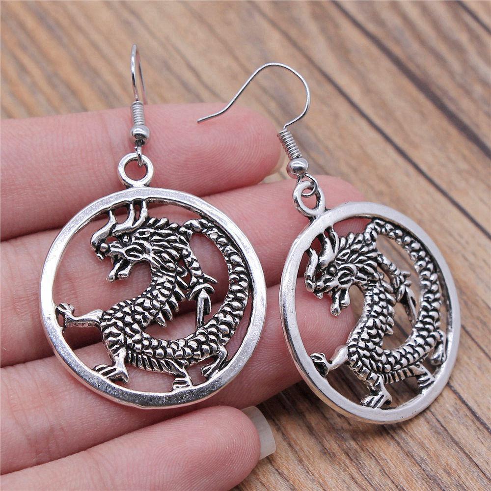 Streetwear New Arrival Dragon Snake Horse Anime-Themed Drop Earrings Unique Formal Gift for Her