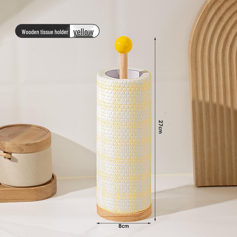 Multifunctional Kitchen Roll and Storage Rack for Paper Towels, Disposable Rags, and Plastic Wrap