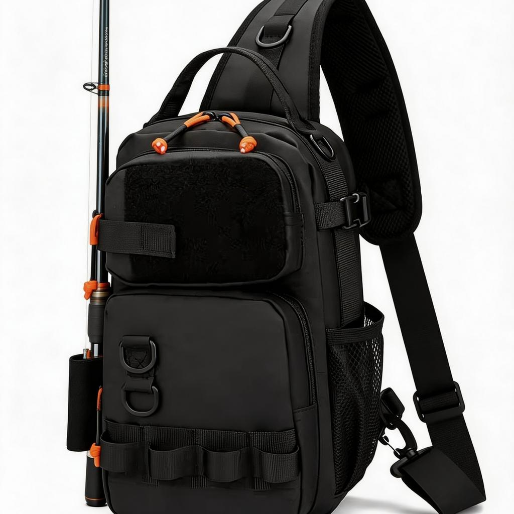 Wasserdichter Outdoor-Angelrucksack Wander-Reise-Sport-Hüft-Brusttaschen Radfahren Freizeit Klettern Camping Kreuztaschen Rucksack