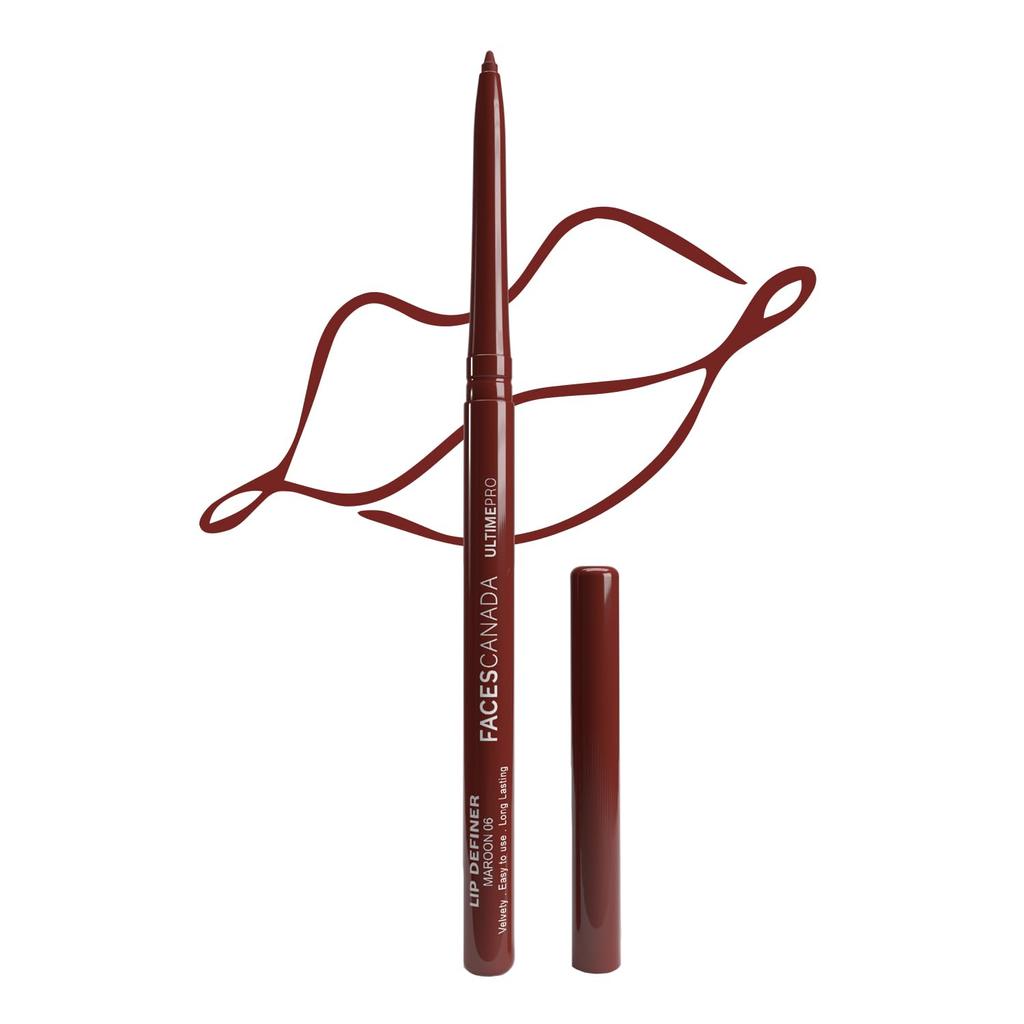 FACESCANADA Ultime Pro Lip Definer Maroon 06 0.35gm