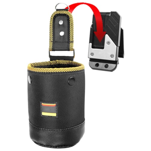 Refoiner Waist Bag, Nail Pouch, Belt Pouch for Work Belts, Tool Holder, Detachable Tool Holder with Spring Closure, Safety-Friendly Waist Bag, Screw C